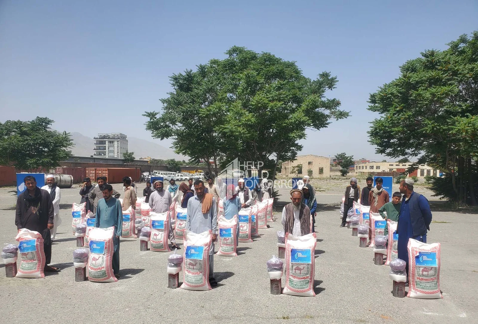 Due to unpleasant food shortages in Afghanistan, HBT distributed food packages for 48 families in the 8th round in Kabul