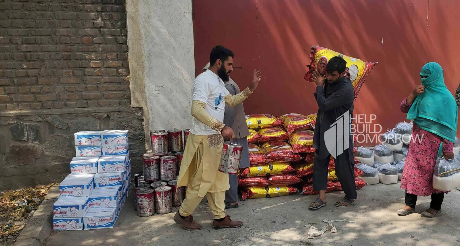 132 Needy families in Logar received food packages from HBT