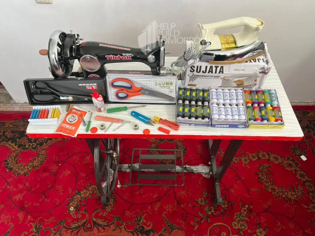 sewing machine for widowed Afghan women